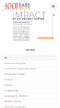 Mobile Screenshot of 100years100facts.com